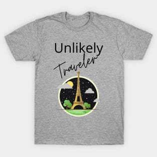 Unlikely Traveler Eiffel Tower Paris T-Shirt